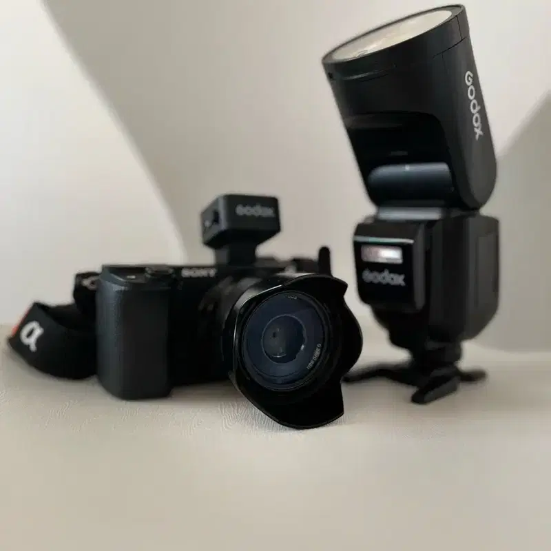 소니 a6400과 35mm, 스트로보 셋트