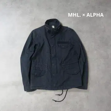 MHL. x ALPHA / 집업 밀리터리 자켓 블루종 네이비