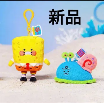 [한국 한정판] 춘식이 x 스펀지밥 & 죠르디 x 뚱이 키링 2개 세트
