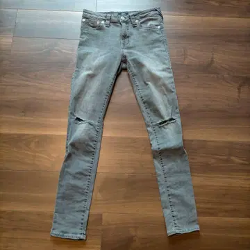 TRUE RELIGION 새상품급 스키니 데님 Y2K 그레이 사이즈 28