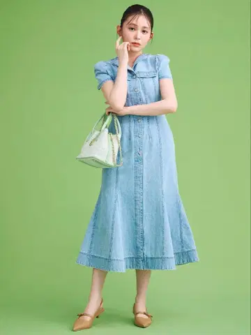 CELFORD 머메이드 데님 원피스 36 새상품 미사용