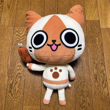 몬헌 몬스터 헌터 아이루 커다란 봉제 인형 뼈 달린 고기 캡콤