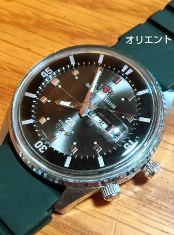 오리엔트 킹 다이버 1960년대 OH 완료 남성용 자동 손목시계 작동품