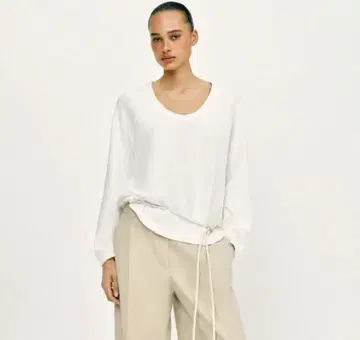 새상품 자라 zara 라운드넥 니트 스웨터 썸머 니트 코튼 린넨 니트탑