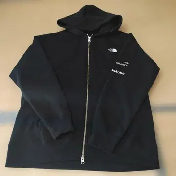THE NORTH FACE 블랙 풀 집업 후드티 화이트 XL