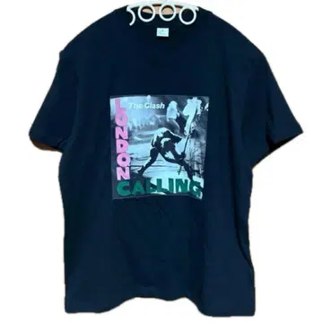 The Clash 런던 콜링 티셔츠 블랙 L 사이즈