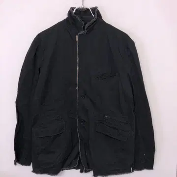 00s 구제 의류 영문 그래픽 안감 컷팅 집업 자켓
