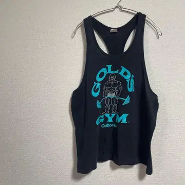 90s 골드짐 탱크탑 캘리포니아 Y백