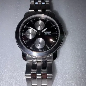 CASIO 쿼츠 손목시계 블랙