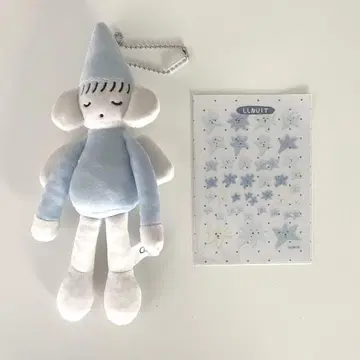 llnuit 별 모양 씰 이누카와가코 루루뉴이 엔젤 봉제 인형