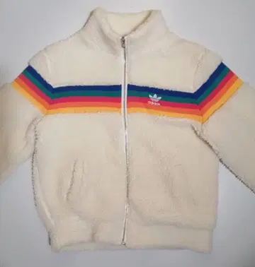 [새상품급] adidas 플리스 자켓 화이트 160 화이트