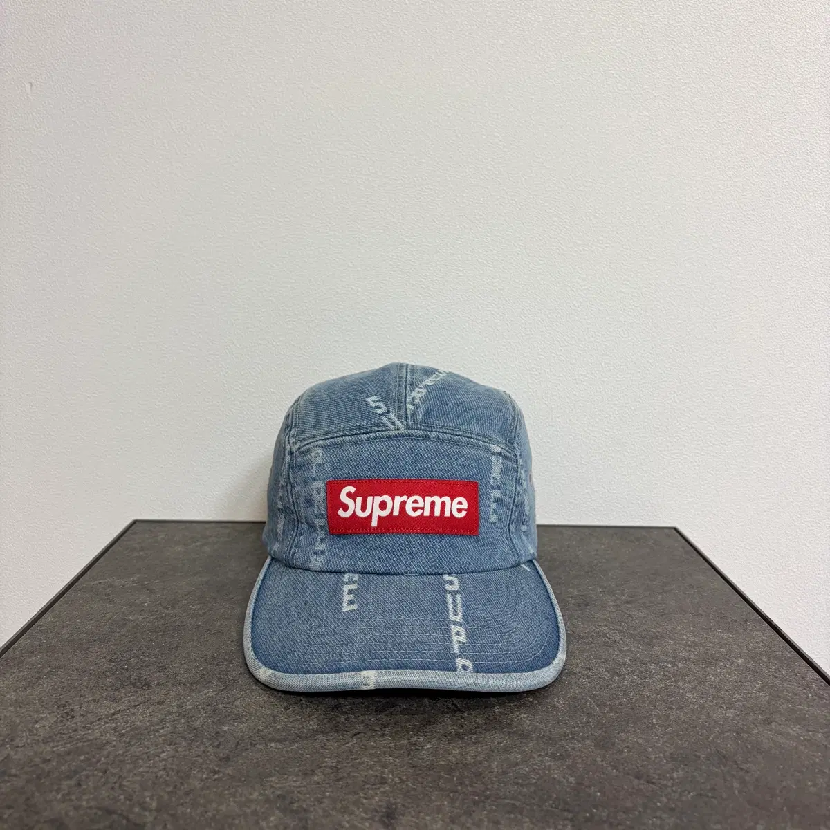 Supreme - Denim Trooper Hat Supreme Cherub Trooper Denim - FW16 - US