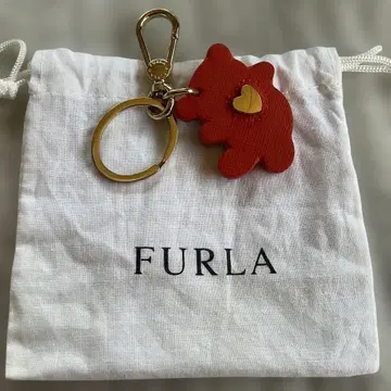FURLA 곰 모양 키링 오렌지