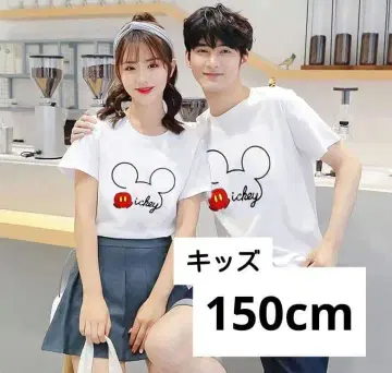 디즈니 패밀리룩 미키 화이트 반팔 티셔츠 150