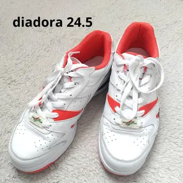 diadoraDOUBLE ACTION 스니커즈 화이트/오렌지 24.5