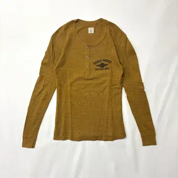 THE FLAT HEAD 플랫 헤드 헨리넥 긴팔 티셔츠