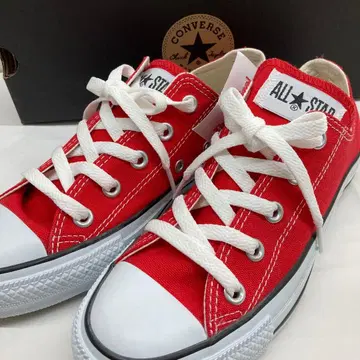 미사용 새상품 컨버스 ALL STAR OX 레드 23cm 부동의 인기 색상!