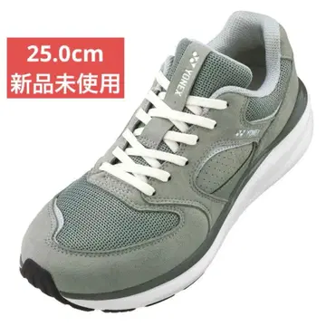 25.0cm 그레이 SHW123 미사용 새상품 오프코트 신발 YONEX