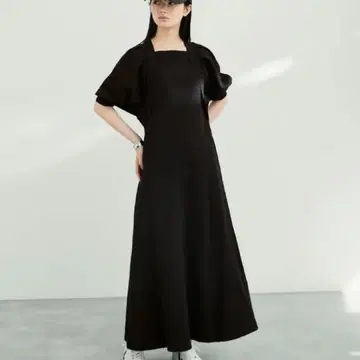 ADAM ET ROPE' 레이어드라이크 플레어 원피스