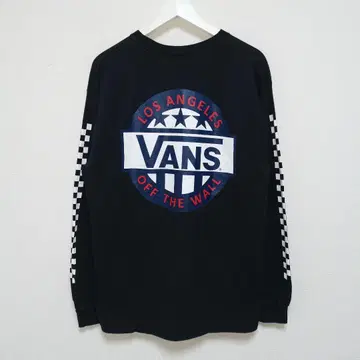 M 반스 VANS LA 체커 롱티 긴팔 티셔츠 BMX USA