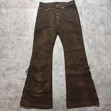 2000s 00s tornadomart flare suede pants