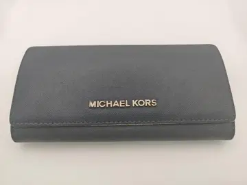 MICHAEL KORS 마이클코어스 장지갑 네이비 [ 사피아노 가죽 ]