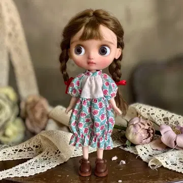 *꽃토끼* 컬러풀 플라워 올인원 미디 브라이스