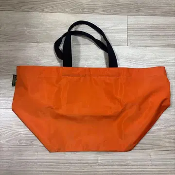 Herve Chapelier 대용량 나일론 토트 보트형 오렌지