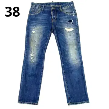 DSQUARED2 크러쉬 데님 이탈리아제 38