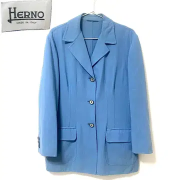 HERNO 헬노 울 100% 자켓 44 라이트 블루 이탈리아