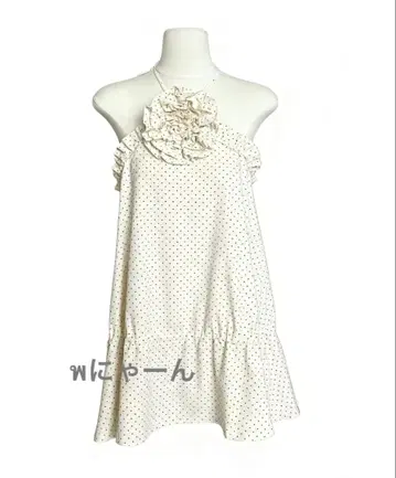 Freckle Dot 홀터넥 미니 원피스