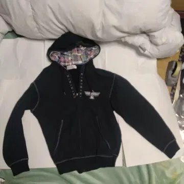 santafe 후드 부착 집업 후드티