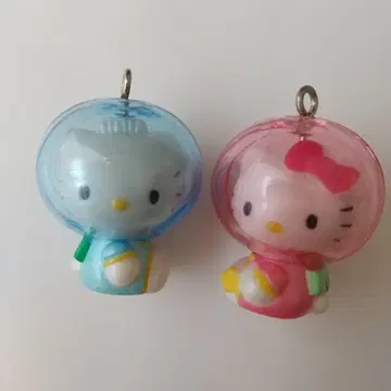 헬로키티 우주복 키링 마스코트 산리오 키티 헤이세이 레트로