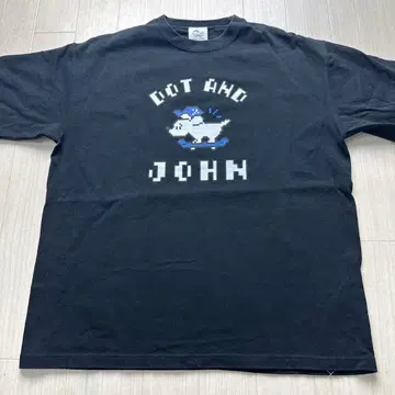Skater JOHN 블랙 헤비웨이트 M 셔츠