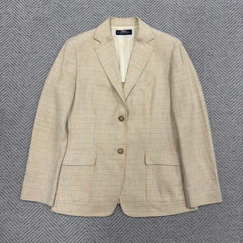 브룩스브라더스 울블렌드 체크 블레이저 v3740