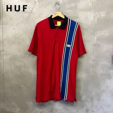 HUF 모나코 피케 셔츠 하프 모터스포츠