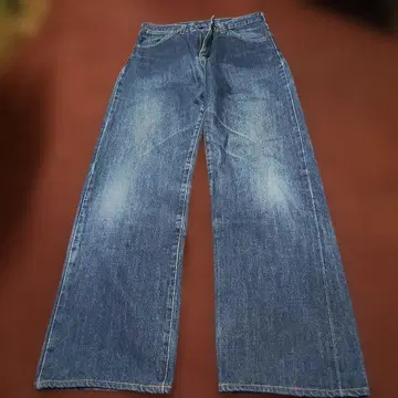 랭글러 일본제 복각 셀비지 데님 w29 지퍼 플라이 체인 스티치
