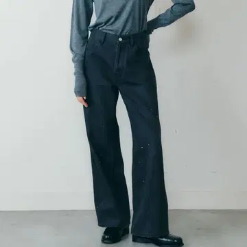 신존 PAINTED WIDE PANTS GRAY 36