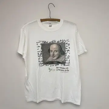 00s Shakespeare 위인 초상화 Tee T 셔츠 아트 Art
