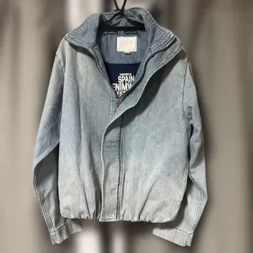 [ 미사용 새상품 ] ZARA 라이트 블루 집업 봄버 자켓 M