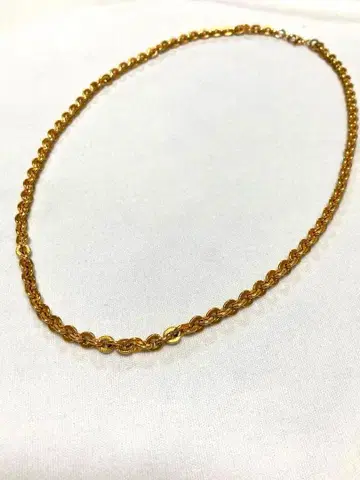 [ 새상품급 ] MONET 빈티지 골드 체인 목걸이 45cm 심플