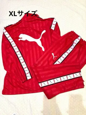PUMA 푸마 푸자 셋업 상하의 자수 로고 빨간색 빅 사이즈