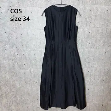 COS 슬리브리스 원피스 네이비