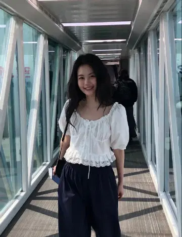 WITHOUTSUMMER 코르셋 레이스 블라우스 당일 발송
