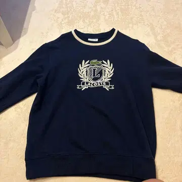 LACOSTE 네이비 자수 로고 트레이닝복 US L