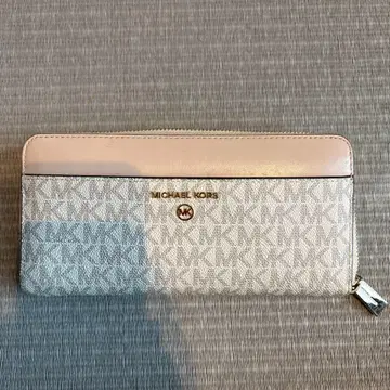 MICHAEL KORS 장지갑 화이트/핑크 베이지