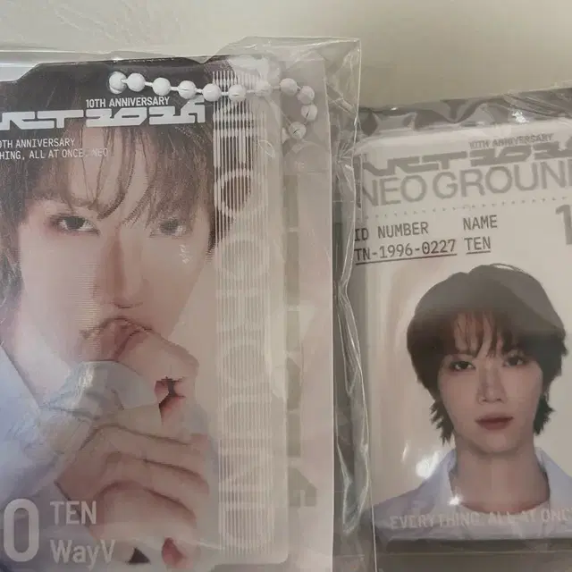 NCT 10주년 팝업 뱃지, 렌티큘러 키링 텐 일괄