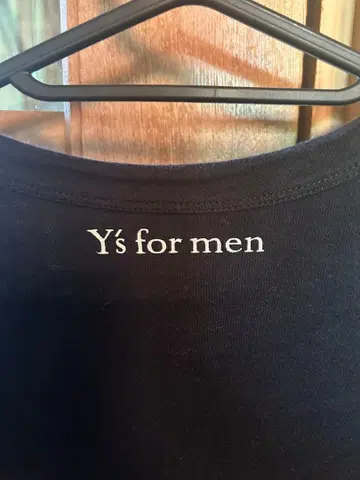 Y's for men 블랙 티셔츠