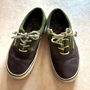 [레어] VANS ERA 스니커즈 23.5cm (브라운 x 그린)