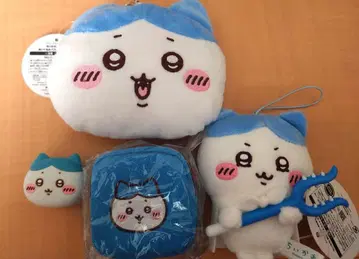 치이카와 하치와레 봉제 인형 스퀘어 파우치 등 4종 세트